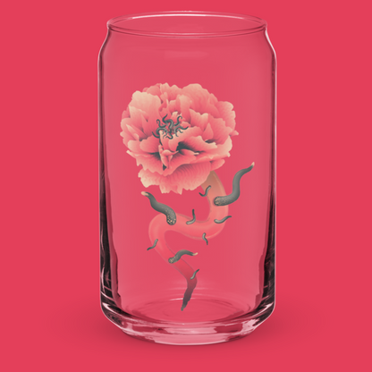 Devil Peony 16 oz. Glass Can