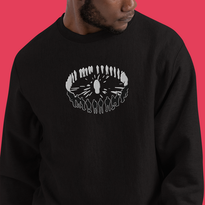 Everyone's Watching Embroidered Champion Crewneck Sweatshirt