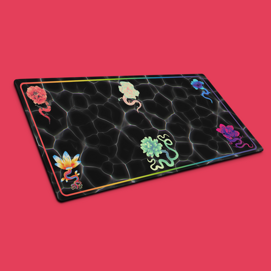 Gradient Flowers Gaming Mouse Pad